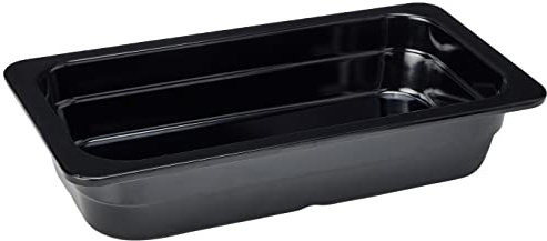 LACOR 66365J schwarz GN-Behalter Melamine GN 1/3X65MM, Melamin, Black, 33 x 18 x 7 cm | Langlebiges Profi-Utensil; entwickelt für optimale Leistung und schnelle, unkomplizierte Reinigung in der Spülmaschine