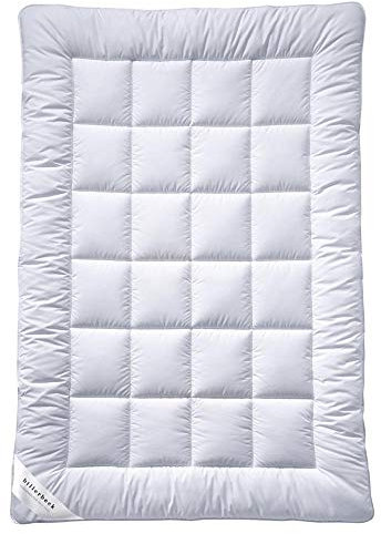 billerbeck Bettdecke S20 DUO - Winterdecke – 155 x 220 cm – AIRFILL® - Hohlfaser-Füllung, Baumwollbezug mit Aloe-Vera-Veredelung, Weiß