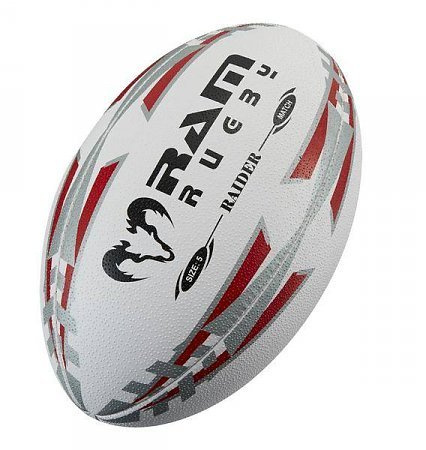 Ram Rugby, Tamaño Grande 5, Balón de competición Oficial de la MLR, Rojo | Balón de rugby absoluto