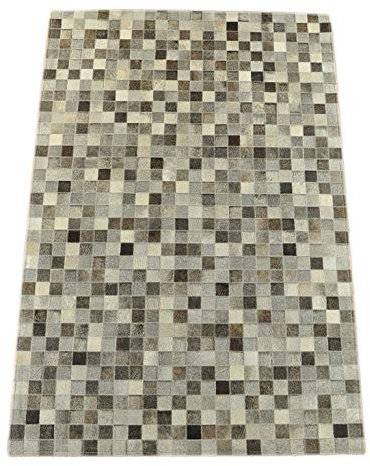 generisch KUHFELL Teppich Mix GRAU Patchwork CA. 120 x 180 cm Fell Teppich VON KUHFELLE online
