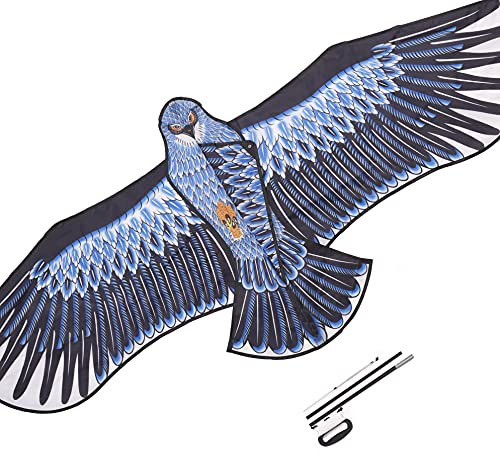 THE TWIDDLERS Großer Vogel Flugdrachen XXL, Einleiner (185x82cm) für Kinder & Erwachsene - Outdoor Spiel - Stabil & Einfach Aufzubauen