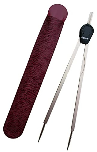 Botti Compasso Nautico professionale in metallo ottone per patente scuola carteggio made in Italy (Ottone punte arrotondate)