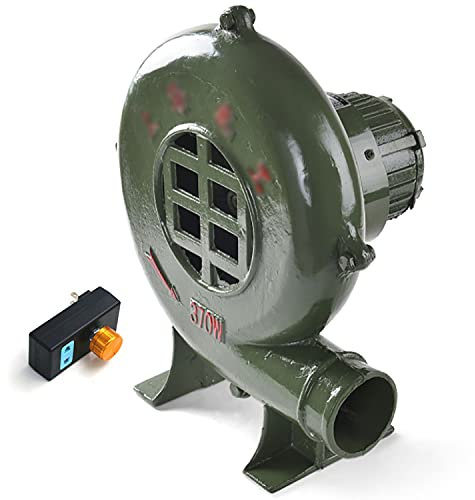 OFUNGO Ventilatore a Ventola, Ventilatore Elettrico Blacksmith Forge Blower con Il governatore, BBQ Ventola for Camino, soffiatore di Barbecue centrifughi (Size : 370W)