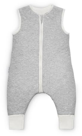 Ehrenkind® Ganzjahres-Schlafsack mit Beinen Wollfüllung | 100% Bio-Baumwolle mit 100% Wolle Füllung Baby-Schlafsack | OEKO-TEX