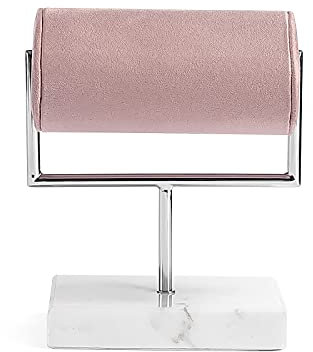 Schmuckständer T-BAR-Uhr-Display-Ständer, Marmor-Schmuck-Organisator-Halter for Watch-Armband-Arbeitsplatte Tischplatte Schmuckturm, schwarz & pink schmuckaufbewahrung (Color : Roze, Size : 3pcs)