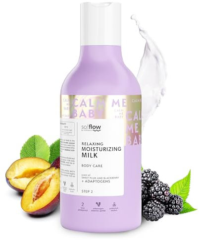 So!Flow Lait Corporel Relaxant Mûre et Prune avec Squalane Nourrissant et Extrait de Rhodiola Rosea pour une Expérience de Chouchoutage Inoubliable Creme Hydratante Corps Lait Corps Hydratant