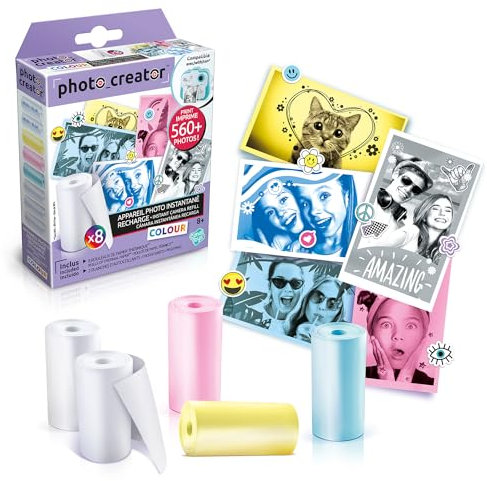 Canal Toys - Appareil Photo Instantané - Kit de Recharge avec Papiers Spéciaux de couleur - CLK 016
