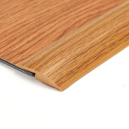 2M/3M Selbstklebend Übergangsstreifen zum Abziehen und Aufkleben, Übergangsrand von Teppich zu Fliese, geeignet Abschlussleisten für Türschwellen Teppich Boden (2M Gelbe Eiche)