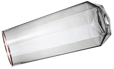 Zerodeko Glasvase mit Goldrand Dekorationen für zu Hause Desktop-Dekor Pflanzendekor hochzeitsdeko Wohnzimmervase Tischvase aus Glas Wenig frisch schmücken Container