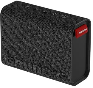 GRUNDIG Solo 2 Enceintes Bluetooth V5.3 4,3 W RMS, jusqu'à 30 m de portée, jusqu'à 18 Heures d'autonomie, Fonction Banque d'alimentation, Fonction Mains Libres, boîtier résistant aux éclaboussures,