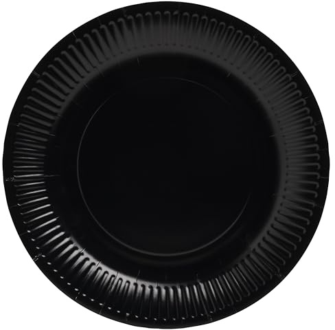 Pro Nappe - Réf. 79211i - 20 Assiettes - diamètre 23 cm - carton - noir