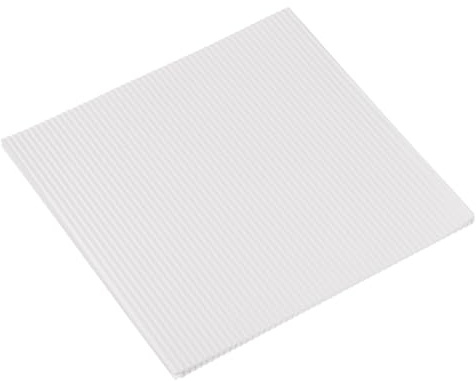 uxcell Pizza Oil Proof Paper,100pcs 9X9- Single-Layer Corrugated Pizza Pad Paper Place Mat Food Basket Sheets for BBQ, Picnic, Festival(White)