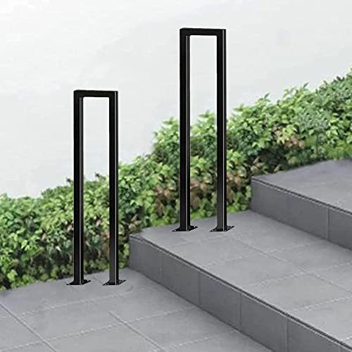 Handlauf Geländer Außenhandläufe für Stufen, Übergangshandlauf für die Veranda im Garten, Sicherheitsstützstange für Treppengeländer aus Schmiedeeisen für Terrassenbeläge, Außenstufen, Villa, Loft (S
