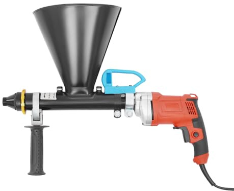 Pistolet à mortier électrique 700 W en acier inoxydable avec buses rondes et plates, pistolet à joints portable, pulvérisateur électrique pour ciment, carrelage