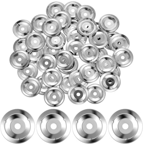 DECHOUS 50 Stück Trommelring Beckenringe Aus Stahl Dünn 0,3mm Percussion Zubehör Für Schlagzeugsets Tamburin Effekt Austausch Für Hi Hat Und Crash Becken