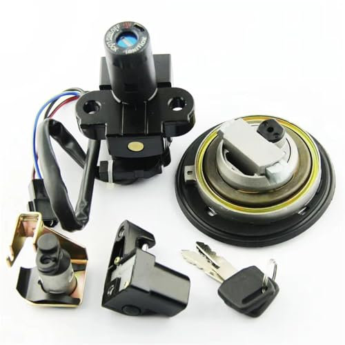 Moto Interruttore Di Accensione Chiave Per VTR250 MC33 1998-2007 Sella Tappo Olio Interruttore Chiave Avviamento 12V Blocco Accensione Moto Kit Tappo Serbatoio Carburante