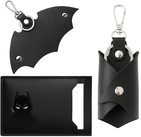 WangVipfei Bat ID Wallet, Bat Schlüsselanhänger, 2er Set, Fledermaus Design, Schlüsselmäppchen, Schlüsseletui, Ideal Für Bat Fans, Dauerhafte Qualität, Praktisch Für Auto Und Alltag