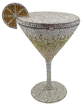 Glugahrif Pierres Estras Sac à main, Sac de soirée avec cristaux de type calice, élégant pour célébrations occasions spéciales amoureux de la, B, Consulte la descripción