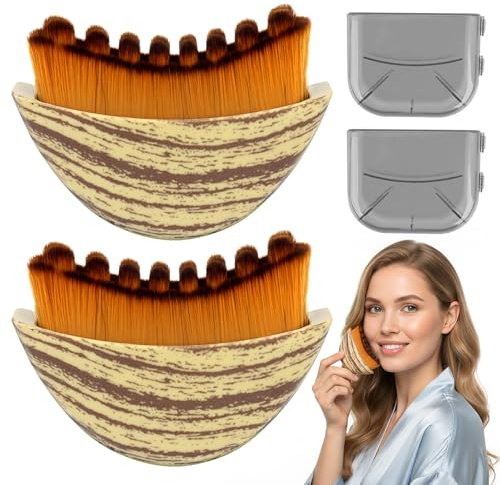 DAJASD Set de 2 Cepillo Facial de Contorno Linfático, Cepillo Facial de Cepillado en Seco, Cepill Facia en Seco Diseñado Ergonómicamente para Escultura de Cara, Barbilla y Mandíbula