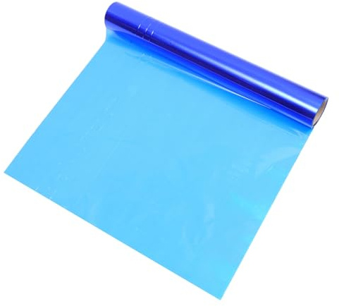 TOPPERFUN Cellophane Colorata Blu 40cm Alta Densità in Opp senza Odore, Film da Imballaggio Pratico per Fiori e Cesti Decorativi