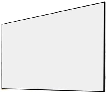 Tela para proyector Tela acústicamente Transparente con Sonido, Pantalla de proyección Blanca Tejida acústica, Marco Fijo Flocado de aleación de Aluminio videoproyector(133 Inch)