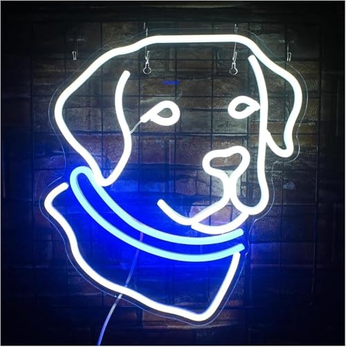 Hivernoi Lampada al neon Luci al neon per cani Labrador, immagine, animali da festa, decorazione, design, luci d'atmosfera