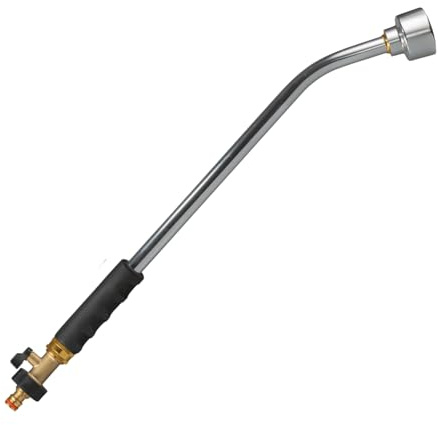 Watering Lance 50cm 75cm 90cm Garden Nursery Aluminium Quick Fitting Hose Pipe Brass Valve Irrigation Flow Rate Regullation Non-Slip Handle Aluminium (50cm)