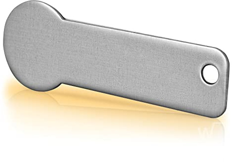 Einkaufswagenlöser Blanko/Schlüsselanhänger Einkaufschip mit Schlüsselfundservice/Abziehbarer Einkaufswagenchip Metall, Chip Einkaufswagen, Key Finder
