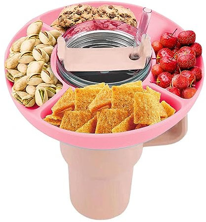 Vaso, Cuenco para Aperitivos, Taza de Estadio con Cuenco para Aperitivos, Taza de Estadio de Silicona con Cuenco para Aperitivos, 2 en 1 Vasos para Aperitivos y Bebidas, Taza de 40 onzas,