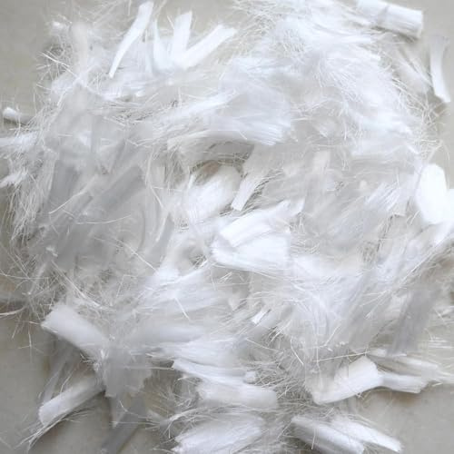 MDDEYEMEFO Fibra di polipropilene per calcestruzzo, miscela di calcestruzzo, riempitivo in fibra di polipropilene, rinforzo in fibra di cemento, fibra di polipropilene per miscela di malta cementizia