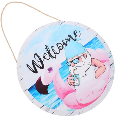 CORHAD Sommerliche Holz-willkommensschild Mit Maritimem Stranddesign Rustikale Türdeko Für Eingangsbereich Und Garten Vielseitig Für Meeresthema-partys Und Sommerwanddekoration