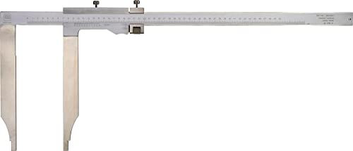 Tesa 00510921 calibre con extra largo mandíbulas y fine ajuste dispositivo, 0 mm/500 mm Rango de medición, 0,02 mm inferior Vernier dimensiones