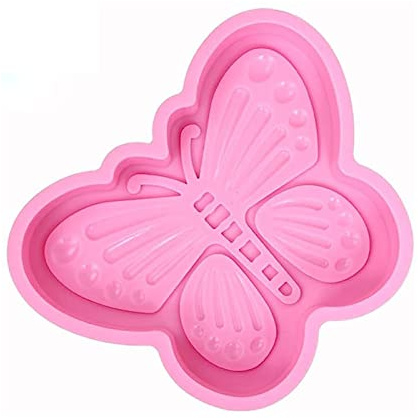 JasCherry Silikon Backform für Schokolade, Cupcakes, Kuchen, Muffinform für Muffins, Pudding, Eiswürfel und Gelee - Schöner Schmetterling