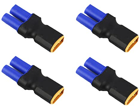 Boladge 4 Stück XT60 Männlich Stecker auf EC5 Buchse Steckverbinder Adapter für RC Lipo Akku