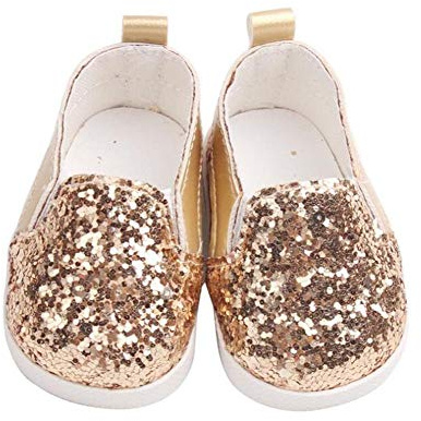 DUORUI Scarpe da Bambola Scarpe da Ginnastica Casual per bambole American Girl / New Born Baby con paillettes da 18 pollici