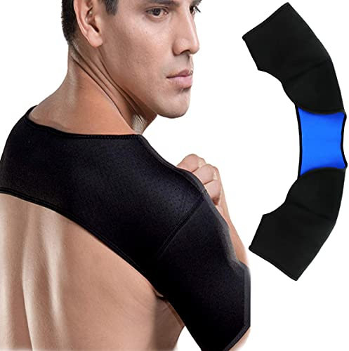 Tutore a doppia spalla, con supporto caldo, per dormire e sollevare sport, alleviare il dolore cronico alla tendinite, traspirante, sport protettivo (XL)