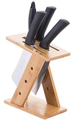 Messerblock Messerhalter Holz Küchenmesserhalter Multifunktionales Lagerregal Werkzeughalter Bambus Messerblock Ständer Küchenzubehör Messerblock Ohne Messer