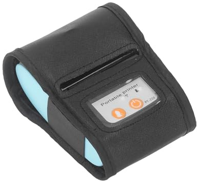 Plyisty Belegdrucker, 58-mm-Mini-kabelloser Tragbarer Ticket-Rechnungsdrucker für den Einzelhandel, Kompatibel mit IOS, (Mit Aufbewahrungstasche)