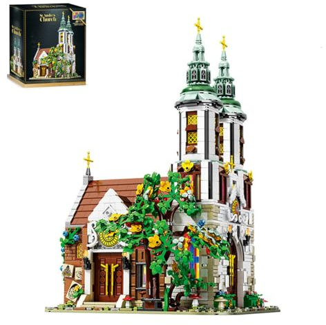 Klemmbausteine Häuser Haus Bausteine, Architektur Bausteine Haus Bausatz, St.-Andreas-Kirche Architecture Modell Bausatz, Stadthaus Modular Building Set für Erwachsene und Jungen(3306 Teile)