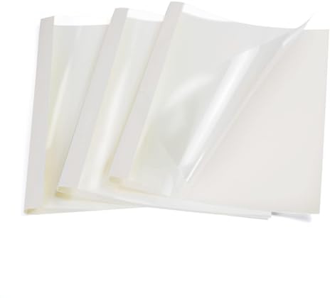 RAYSON Lot de 25 couvertures de reliure thermique, 85 feuilles, 10 mm, A4, blanc