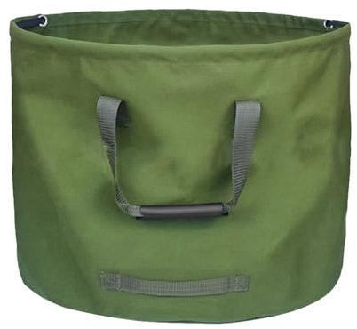 BUUNHI Garden Waste Bags 125L Garden Waste Bags Heavy Duty with Handles Green Leaf Bag with Military Canvas Fabric garden bin
