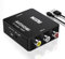 Qeelin RCA to HDMI Converter, 1080P RCA Composite CVBS AV to HDMI Video Audio Converter Adapter, AV to HDMI Converter, Support PAL/NTSC3.58/ NTSC4.43/SECAM，PAL/M，PAL/N. with USB Power Cable
