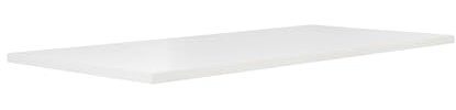 Tischplatte >TABLES< Die Esstischplatte TABLES in Weiß (180x90x3,8 cm) aus robuster Spanplatte mit Folie finish und ABS-Kanten ist pflegeleicht und modern. Zerlegt geliefert, leicht zu montieren.