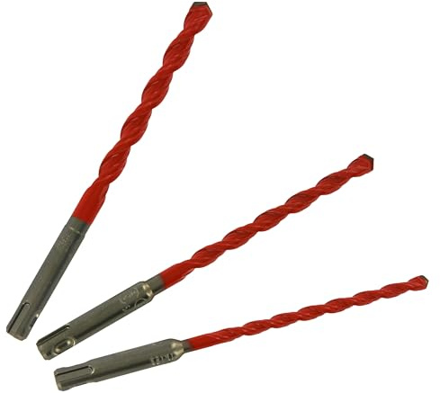 TIVOLY - Lot de Forets 2 en 1 Bétons/Carrelages Haute Performance Ø6-8-10mm - Perçage Carrelage, Faïence, Béton Vibré et Pierre - Queue SDS+ pour Perceuse