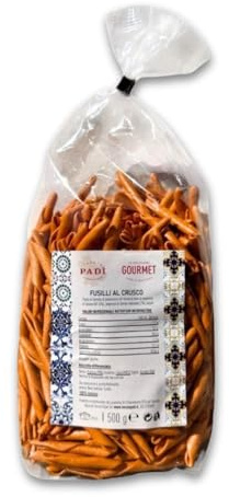 Tenuta Padì, Fusilli au son avec semoule de blé dur italien, farine de graines et poudre de poivron de Senise IGP