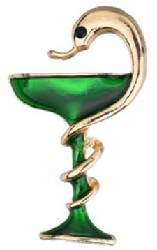 JOINPAYA Broche Créative 2 Pcs en Alliage de Zinc Broche Forme Gobelet à Vin Chic et Originale pour Femme Accessoire de Soirée