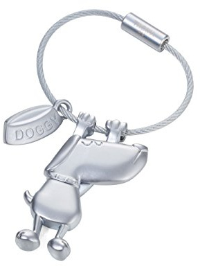TROIKA DOGGY – KR17-14/MA – Schlüsselanhänger – Hund – der beste Freund des Menschen – Metallguss– matt – verchromt – silber – TROIKA-Original