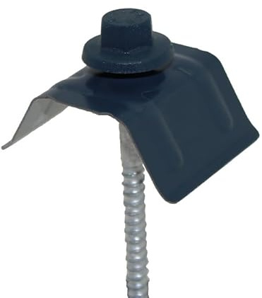 Kit de 50 fixations pour bac acier 1045 (vis L 100 x diam 6 mm) Bleu ardoise 5008