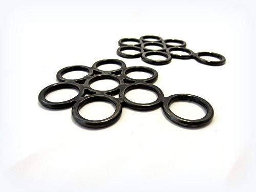 PS Pferdeartikel Antik schwarz brüniert - Gebissloser Zaum Hackamore Flower