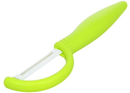 Utoolmart PP+ - Pelapatate in ceramica, multiuso, piccolo strumento multifunzione per barbecue, melone e frutta, 2 pezzi G-006 Infradito colorati estivi, con finte perline